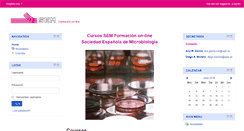 Desktop Screenshot of formaciononline.semicrobiologia.org