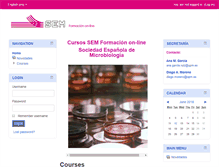 Tablet Screenshot of formaciononline.semicrobiologia.org